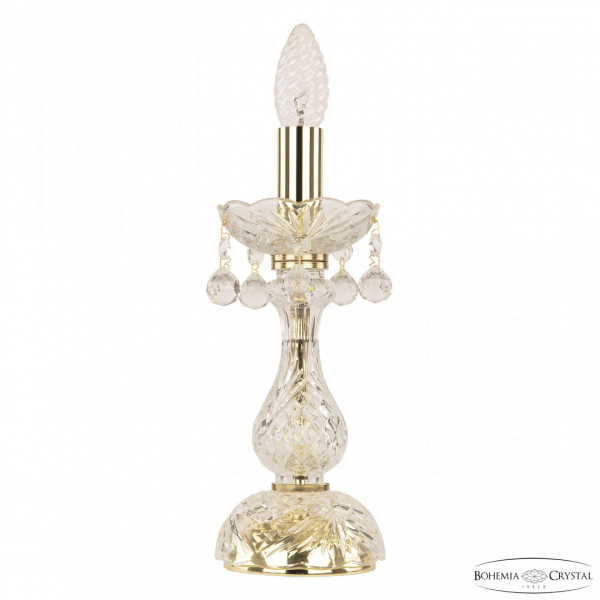 Настольная лампа с хрустальными подвесками 108L/1-27 G Bohemia Ivele Crystal
