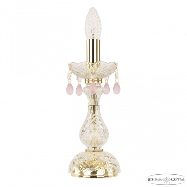 Настольная лампа с хрустальными подвесками 112L/1-27 G V7010 Bohemia Ivele Crystal