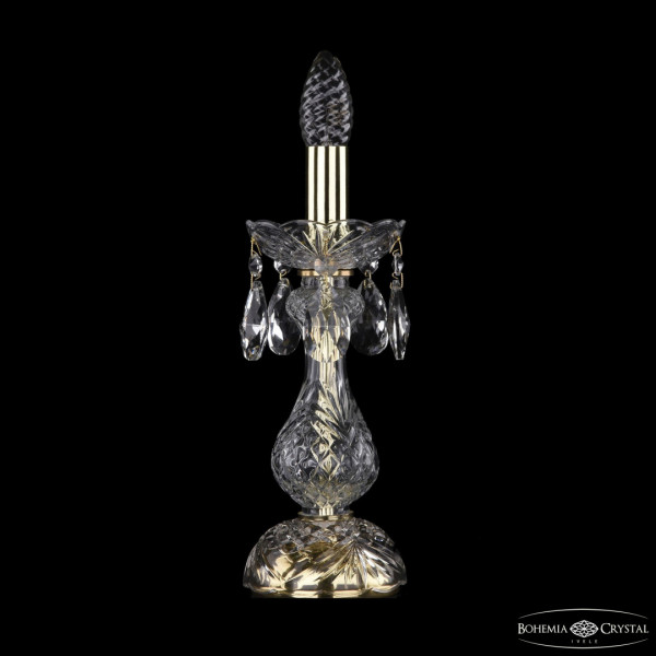 Настольная лампа с хрустальными подвесками 1402L/1-31 G Bohemia Ivele Crystal