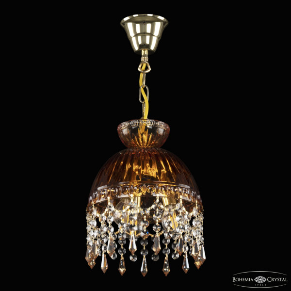 Подвесной светильник с хрустальными плафонами 5478/22 G Amber/M-1G Drops K721 Bohemia Ivele Crystal