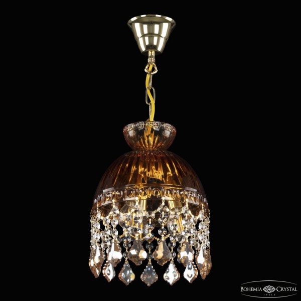Подвесной светильник с хрустальными плафонами 5478/22 G Amber/M-1G Leafs K721 Bohemia Ivele Crystal