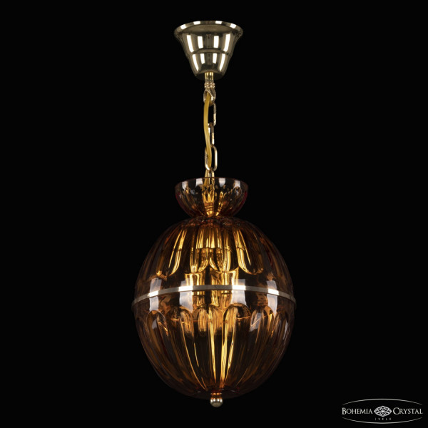 Подвесной светильник с хрустальными плафонами 5480/22 G Amber/M-1H Bohemia Ivele Crystal