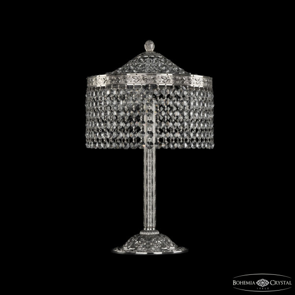 Настольная лампа столб хрустальный 19201L6/25IV Ni R