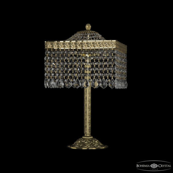 Настольная лампа столб хрустальный 19202L6/25IV G Leafs-Лист