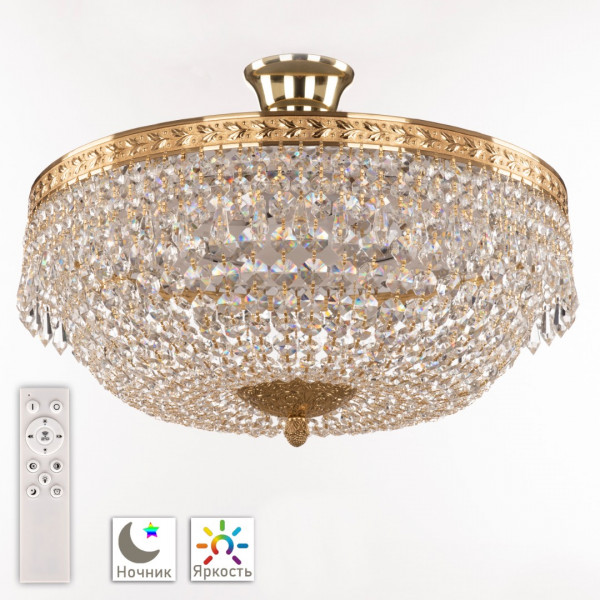 Люстра светодиодная хрустальная 19011/45IV/LED-DIM G Bohemia Ivele Crystal
