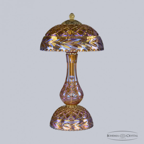 Настольная лампа с хрустальными подвесками 1371L/3/25 G 777/M-1F Bohemia Ivele Crystal