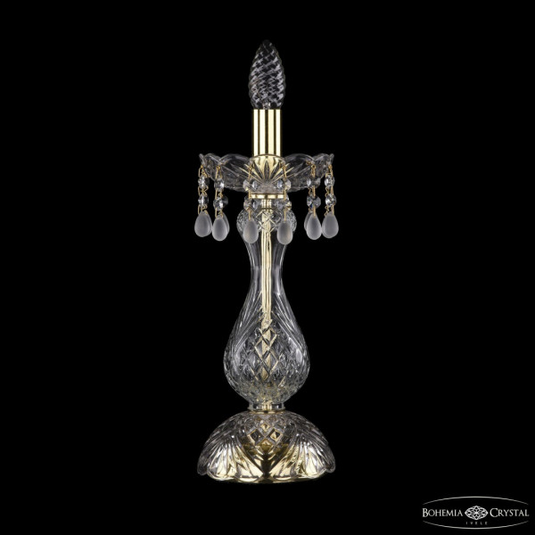 Настольная лампа с хрустальными подвесками 1410L/1-35 G V0300 Bohemia Ivele Crystal