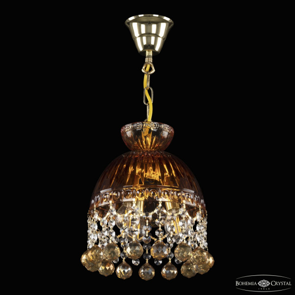 Подвесной светильник с хрустальными плафонами 5478/22 G Amber/M-1G Balls K721 Bohemia Ivele Crystal
