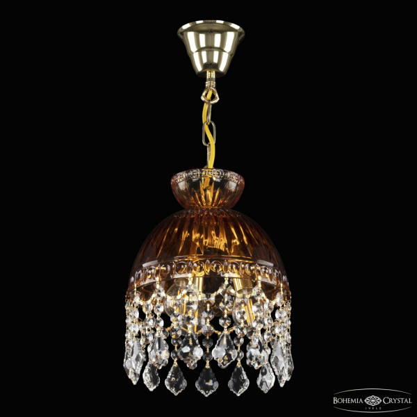 Подвесной светильник с хрустальными плафонами 5478/22 G Amber/M-1G Leafs Bohemia Ivele Crystal