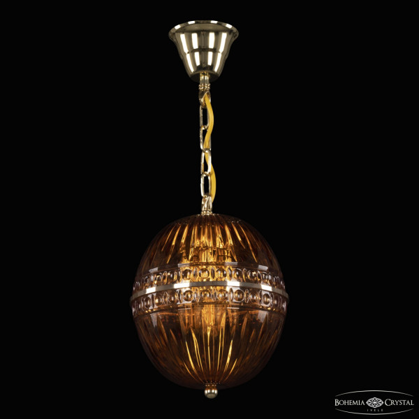 Подвесной светильник с хрустальными плафонами 5479/20 G Amber/M-1G Bohemia Ivele Crystal