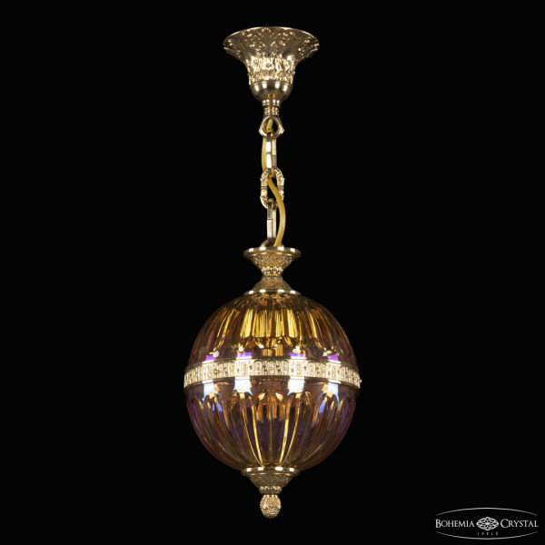 Подвесной светильник с хрустальными плафонами 680/17 G Shampan/M-1H Bohemia Ivele Crystal