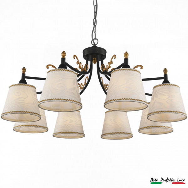 Люстра с абажурами APL2235646/8 BK+MGD Arte Perfetto Luce