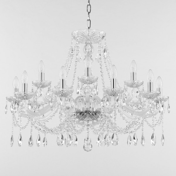 Люстра хрустальная 107/10+5/300 Ni Bohemia Ivele Crystal