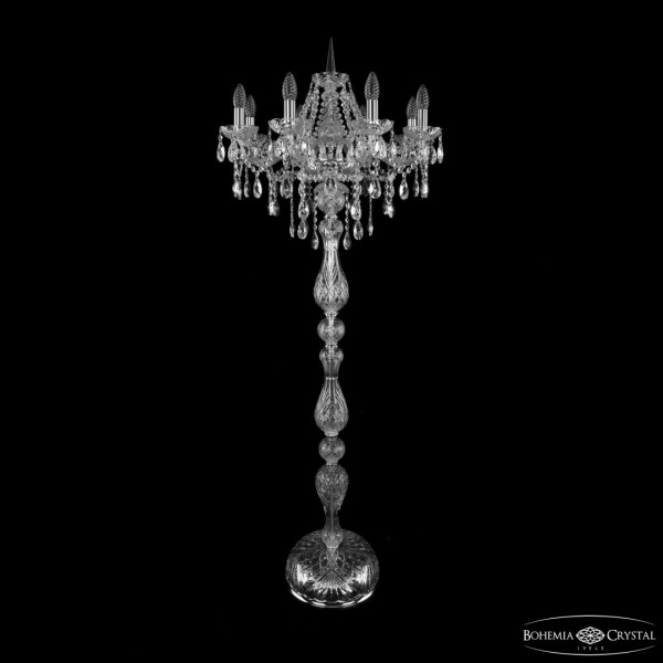 Торшер хрустальный 1415T1/8/200-160 Ni Bohemia Ivele Crystal