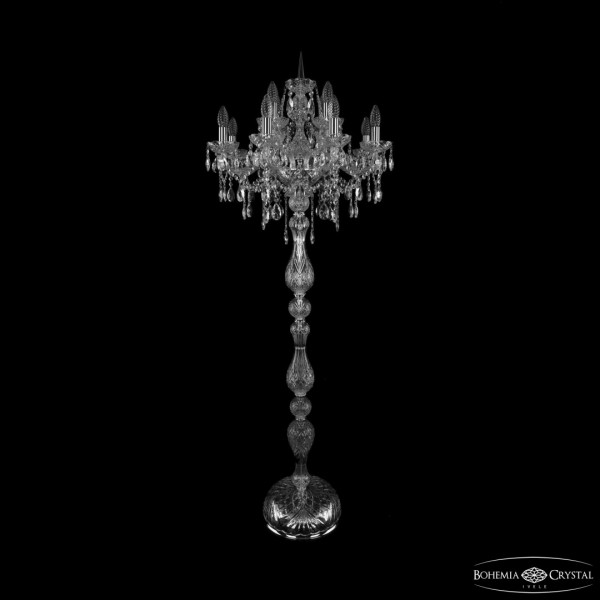 Торшер хрустальный 1415T1/8+4/200-165 Ni Bohemia Ivele Crystal