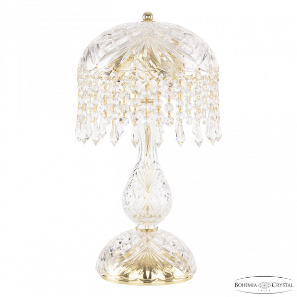 Настольная лампа хрустальная 14781L1/22 G Drops Bohemia Ivele Crystal