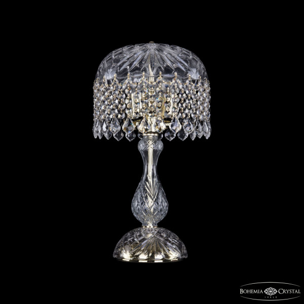Настольная лампа хрустальная 14781L1/25 G Leafs Bohemia Ivele Crystal