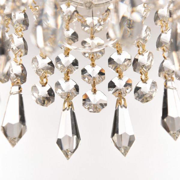 Подвесной светильник с хрусталём 14781P/13 G Drops Bohemia Ivele Crystal