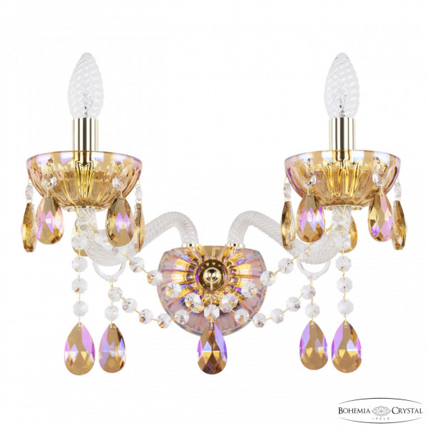 Бра хрустальные 5413B/2/165 G Shampan/M-1H K777 Bohemia Ivele Crystal