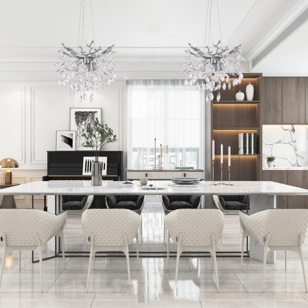 Люстра в виде веточек 230110.360.3.E14.D CR Arte Milano