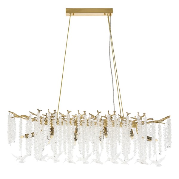 Люстра в виде веточек 230210.1000.10.E14.A2 GW BRD-Clear Arte Milano