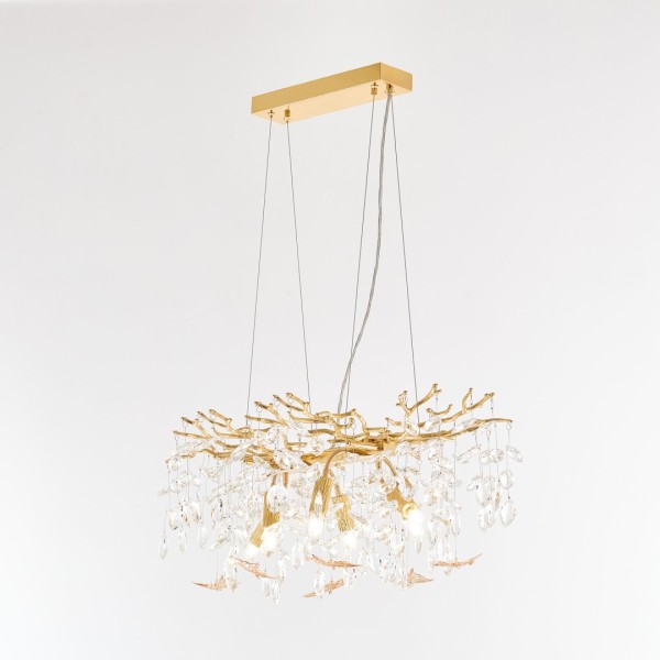 Люстра в виде веточек 230210.700.6.E14.D2 GD BUT-Amber Arte Milano