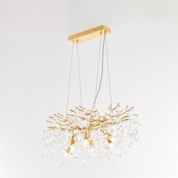 Люстра в виде веточек 230210.700.6.E14.D2 GD BUT-Clear Arte Milano