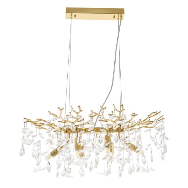 Люстра в виде веточек 230210.700.6.E14.D2 GD BUT-Clear Arte Milano