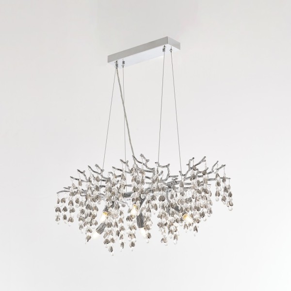 Люстра 230210.700.6.E14.H3 CB Clear-Smoky Arte Milano