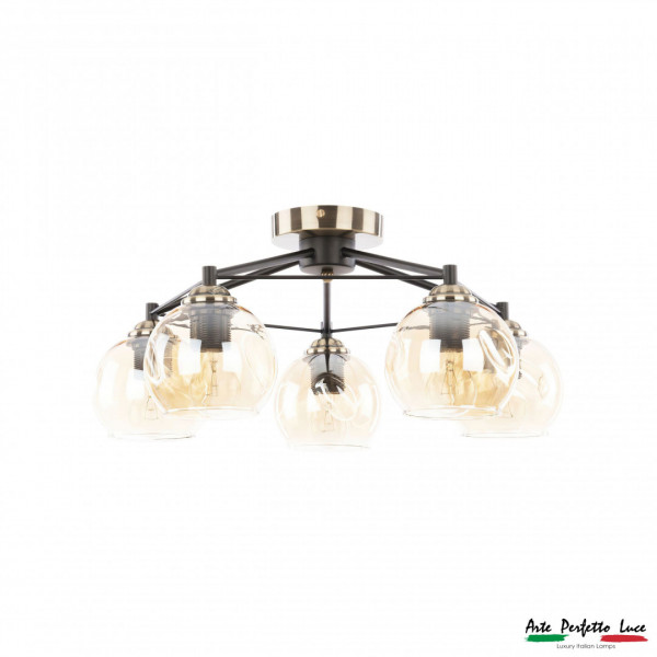 Люстра с плафонами APL2232531/5 AB+BR+BR Arte Perfetto Luce