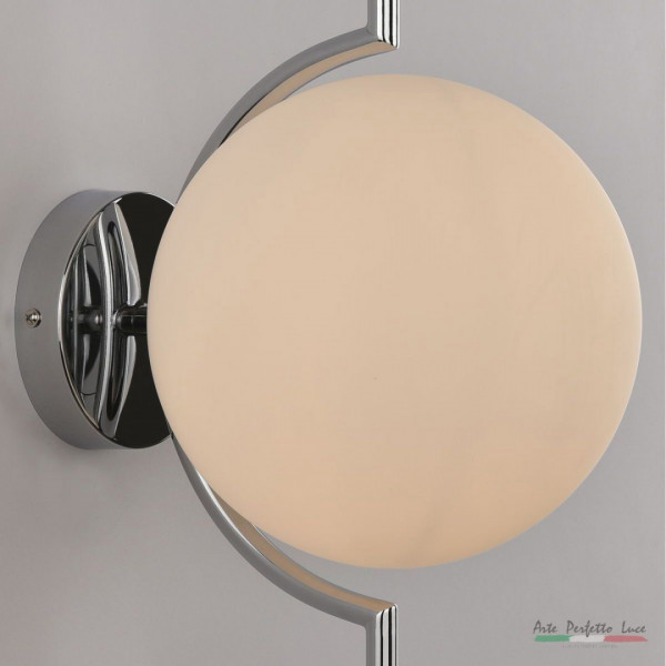 Бра с плафонами APL2233967MBM/1 CR CHROME+W Arte Perfetto Luce
