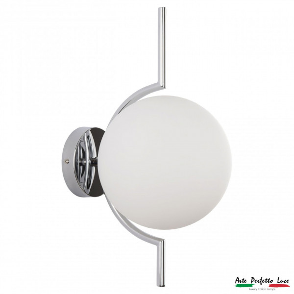 Бра с плафонами APL2233967MBM/1 CR CHROME+W Arte Perfetto Luce