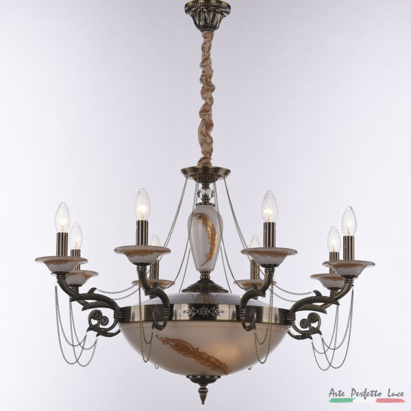 Люстра с плафонами APL2231727/8+3 AB Arte Perfetto Luce