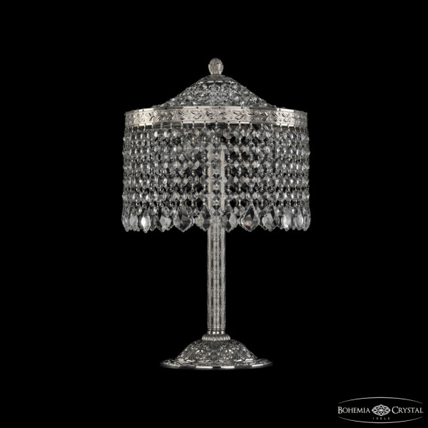 Настольная лампа столб хрустальный 19201L6/25IV Ni Leafs-Лист