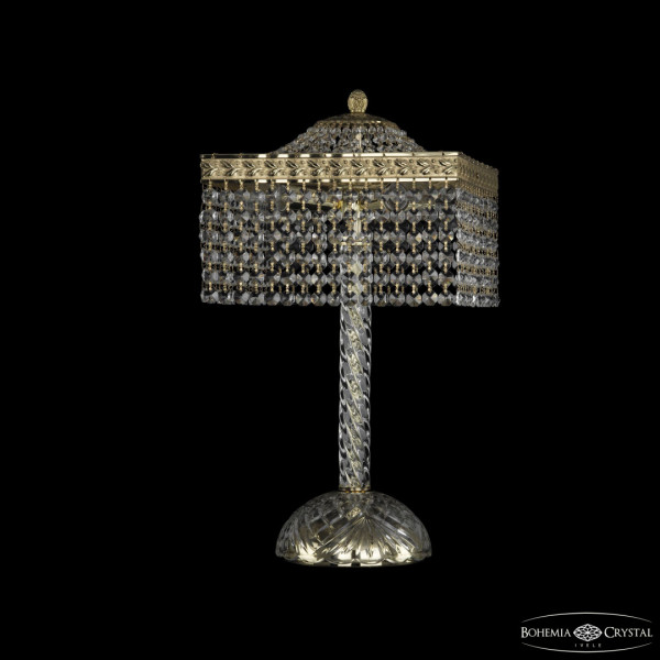 Настольная лампа столб хрустальный 19202L4/25IV G R