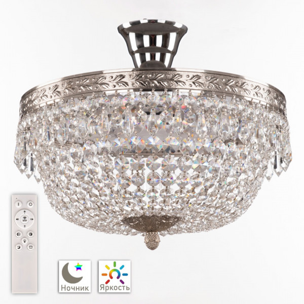 Люстра светодиодная хрустальная 19011/35IV/LED-DIM Ni Bohemia Ivele Crystal