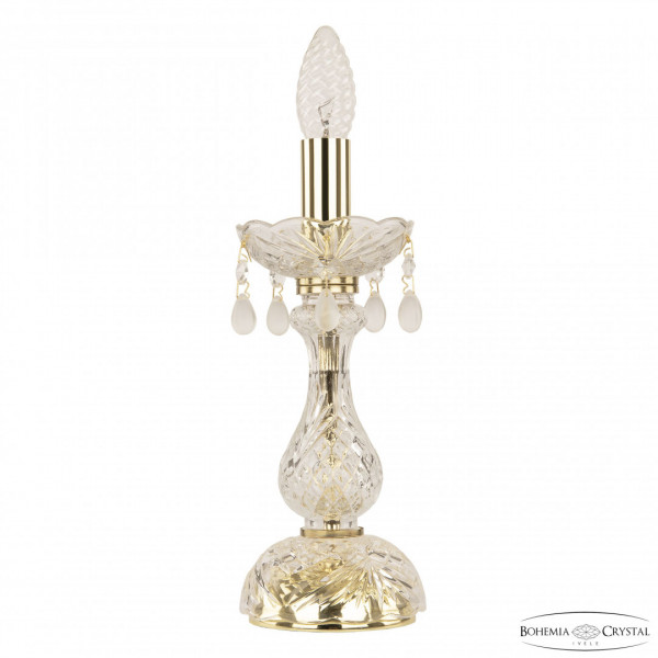 Настольная лампа с хрустальными подвесками 112L/1-27 G V0300 Bohemia Ivele Crystal