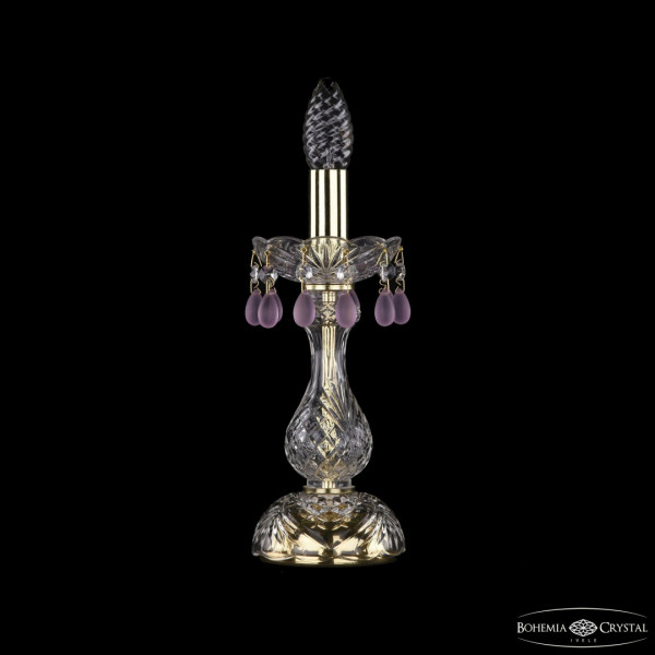 Настольная лампа с хрустальными подвесками 1410L/1-27 G V7010 Bohemia Ivele Crystal